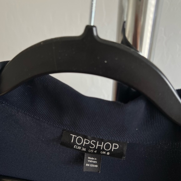 TOPSHOP NAVY BLUE BLAZER - Picture 3 of 4